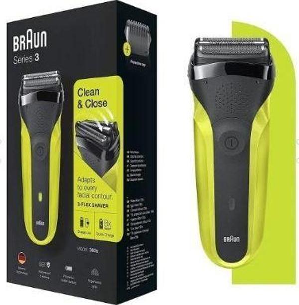 Braun 3 Serisi 300 VTGRN Kuru Kullanım Tıraş Makinesi - Image 1