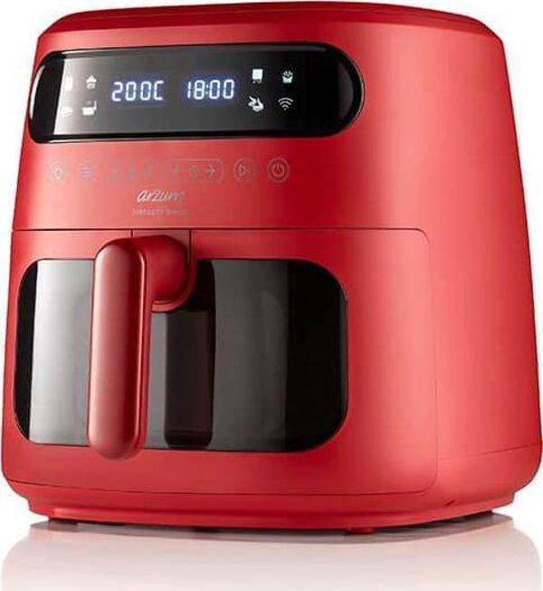 AR2076-K Arzum Airtasty Smart Sıcak Hava Fritözü - Kırmızı - Image 1