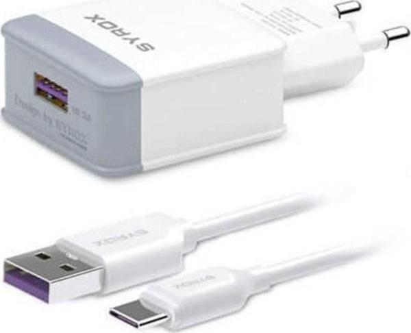 3.0a Turbo  Telefon Şarj Cihazı Data Kablosu Q32 Typec Şarjı Kablo+duvar Adaptör - Image 1