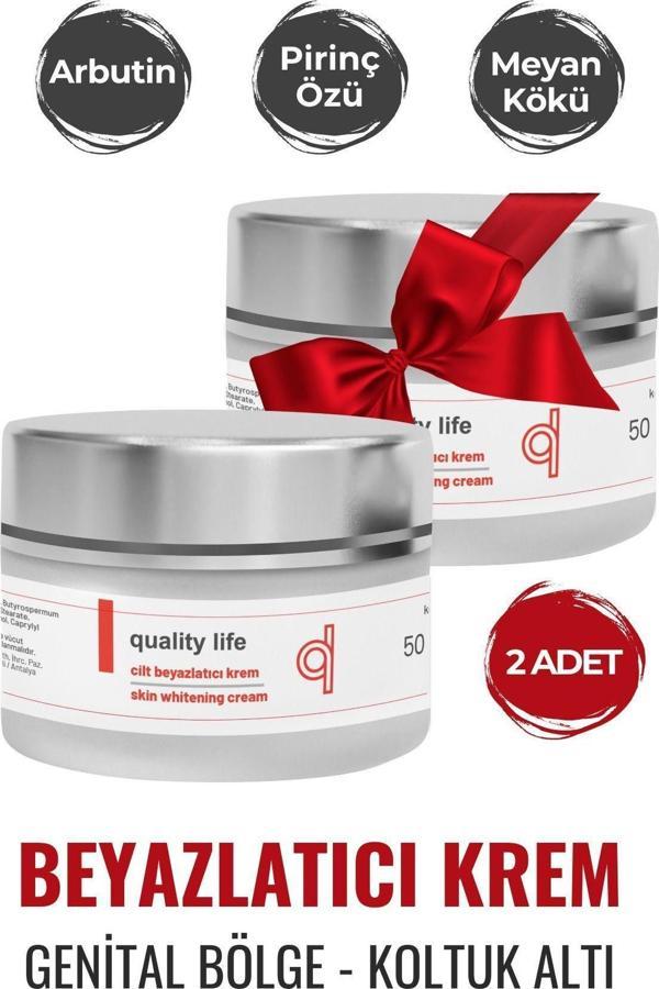 Quality Life 2 Adet Genital Bölge Beyazlatıcı - Koltuk Altı - Cilt Ten - Kararmalar Için Beyazlaştırıcı Krem - Image 1