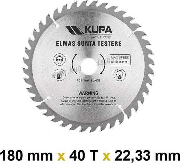 Kupa Ahşap Sunta Elmas Testere 180 mm X 40T X 22,23 mm. - Image 1