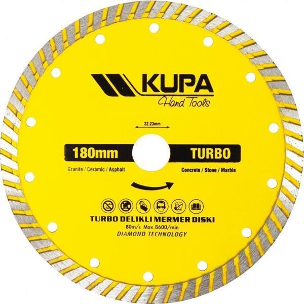 Kupa Elmas Turbo Daire Testere Kesme Taşı 180 mm. - Image 1