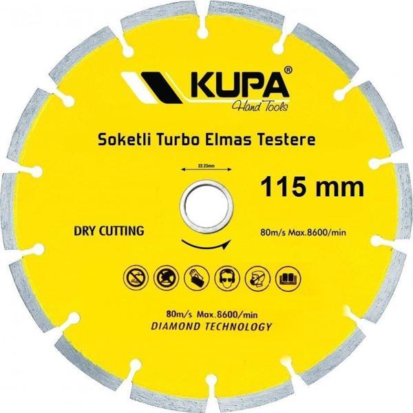 Kupa Soketli Elmas Turbo Daire Testere Kesme Taşı 115 mm. - Image 1