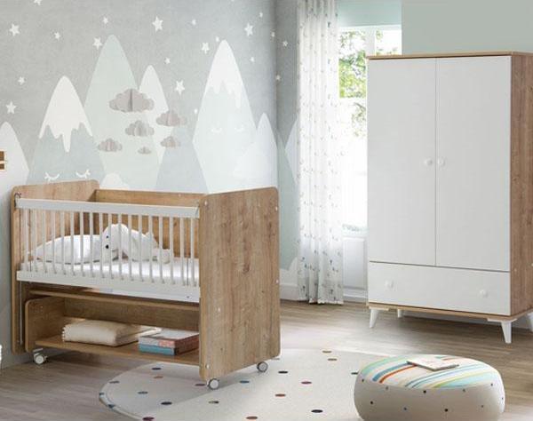 Mamma Pleco Pratik Sallanır Tekerlekli Anne Yanı Bebek Beşik 60 x 120 Cm. - Image 1