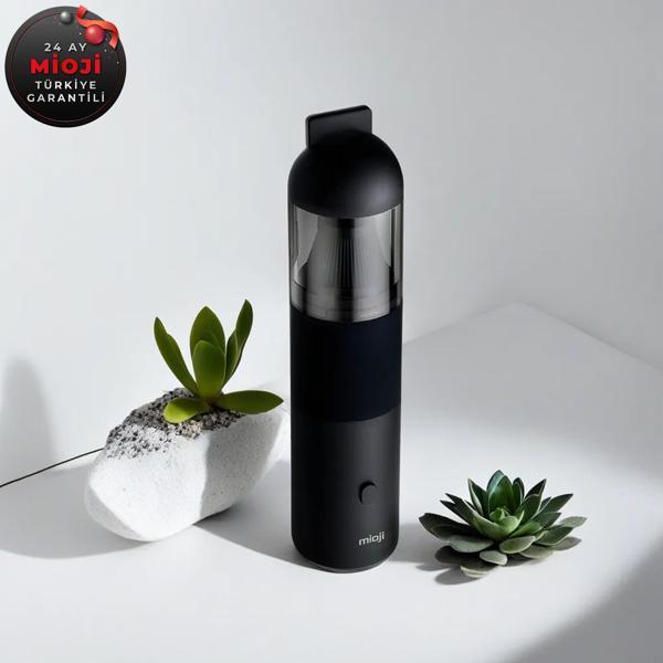 Mioji Mio 3 3000mAh Vacuum Cleaner 6000Pa Taşınabilir Araç ve Ev Mini Şarjlı Süpürge - Siyah - Image 1
