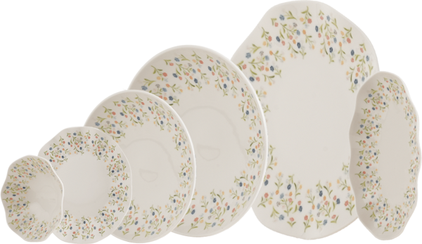 Leggno Harmony Flora 26 Parça Yemek Takımı-HRMFL1171SET26 - Image 1