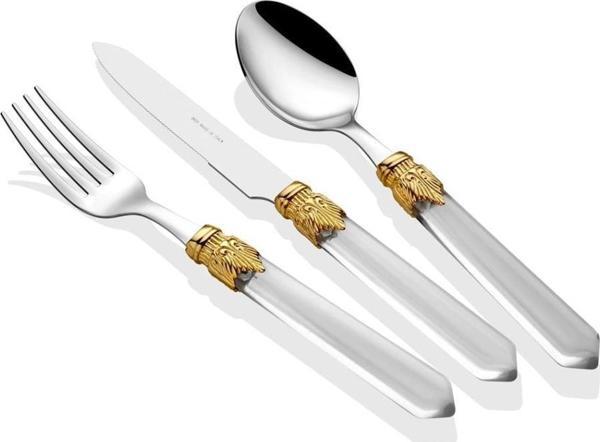 Rivadossi Venezia Ring Şeffaf 75 Parça Çatal Bıçak Seti - Image 1