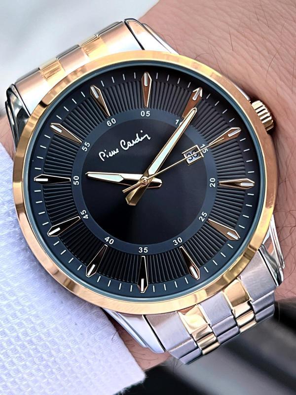 Pierre Cardin Çelik Kordon Takvimli Özel Kadran 3 Atm Suya Dayanıklı Erkek Kol Saati EPC.800211.F105 - Image 1