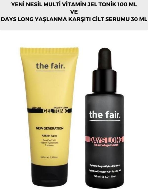 the fair. Multi Vitamin Jel Tonik 100 ml ve Yaşlanma Karşıtı Cilt Serumu 30 ml - Image 1