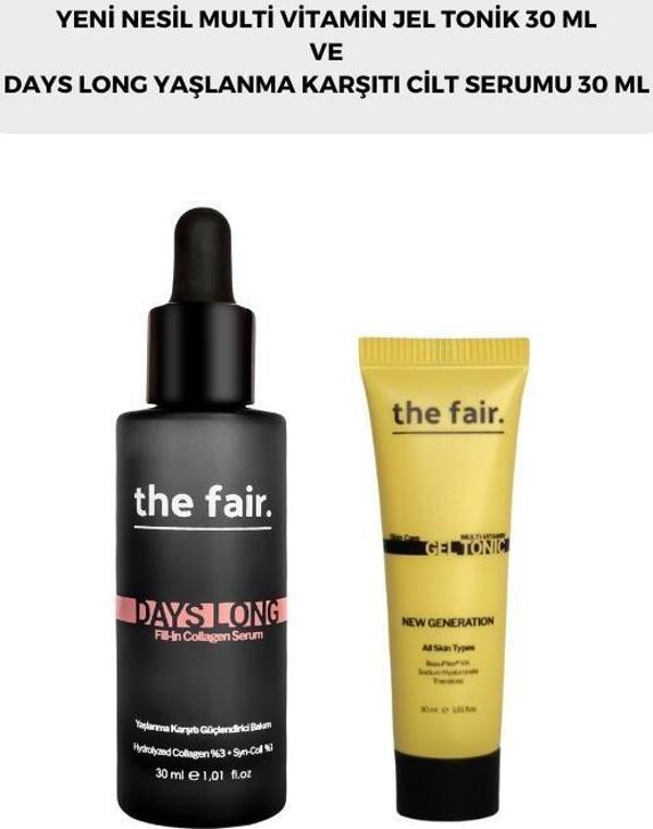 the fair. Multi Vitamin Jel Tonik 30 ml ve Yaşlanma Karşıtı Cilt Serumu 30 ml - Image 1