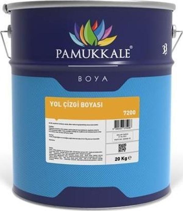 Pamukkale Yol Çizgi Boyası Solvent Bazlı 20 Kg Ral 7040 Gri - Image 1