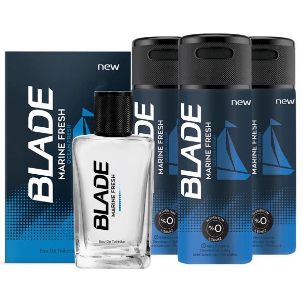 Blade Marine Fresh EDT Parfüm 70 ml & Deodorant 3 x 150 ml - Image 1