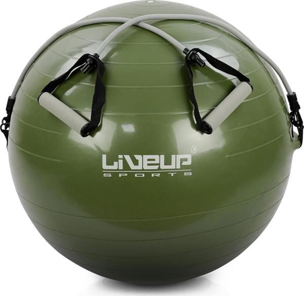 Liveup 65 cm Lastikli Pilates Topu Denge Egzersiz Topu - Image 1