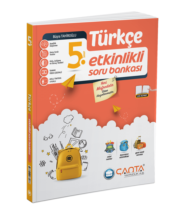 Çanta Yayınları 5. Sınıf Türkçe Etkinlikli Soru Bankası - 2025 - Çanta Yayınları - Image 1
