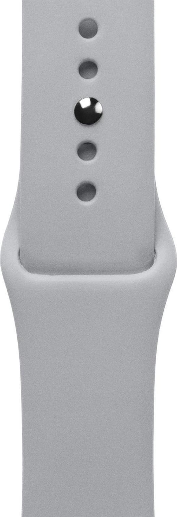ScHitec 42-49mm Yeni Nesil Apple Uyumlu Akıllı Saat Kordonu Silikon Gri - Image 1
