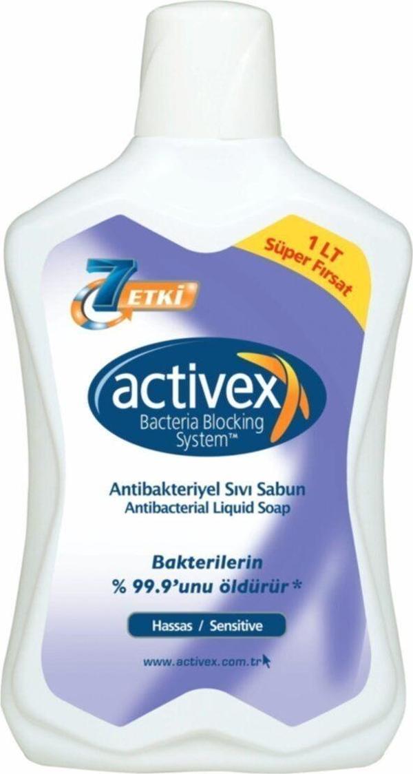 Activex Antibakteriyel Sıvı Sabun Hassas 1 Lt - Image 1