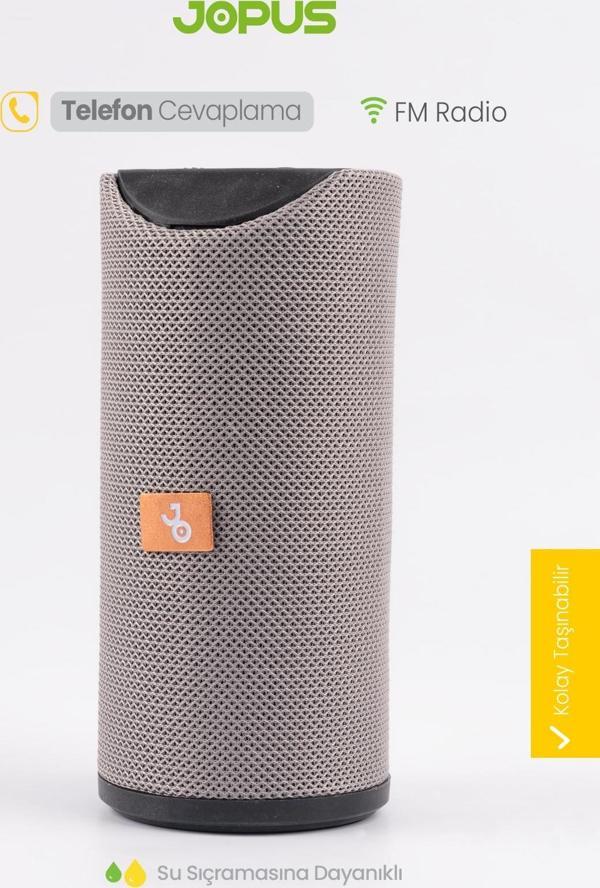 Jopus Aux USB Girişli Radyolu Çoklu Bağlantılı Kablosuz Bluetooth Hoparlör Leda - Image 1