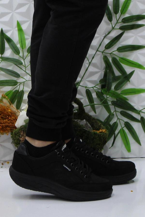 Scooter M0781 Siyah Rahat Orijinal Ürün Yürüyüş Ayakkabısı Hakiki Deri Erkek Ayakkabı - Image 1