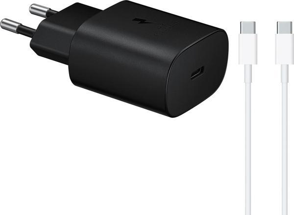 Samsung TA800N 25W Şarj Aleti Type-C to Type-C 5A 65W 3 Metre Kablolu Siyah - Image 1
