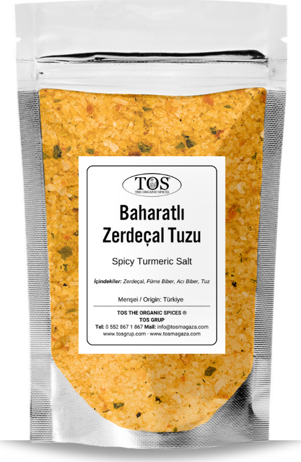 Baharatlı Zerdeçal Tuzu 500  gr Spicy Turmeric Salt - Premium Quality | Baharat Karışımı - Image 1