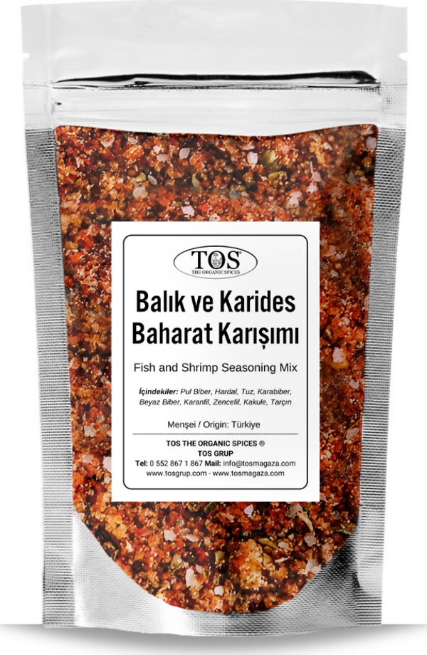 Balık ve Karides Baharat Karışımı 500 gr Fish and Shrimp Spice Blend - Premium Quality - Image 1