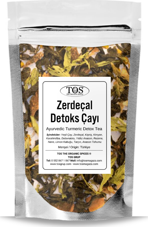 Ayurvedik Zerdeçal Detoks Çayı 100 gr (1. Kalite) Ayurvedic Turmeric Detox Tea - Image 1