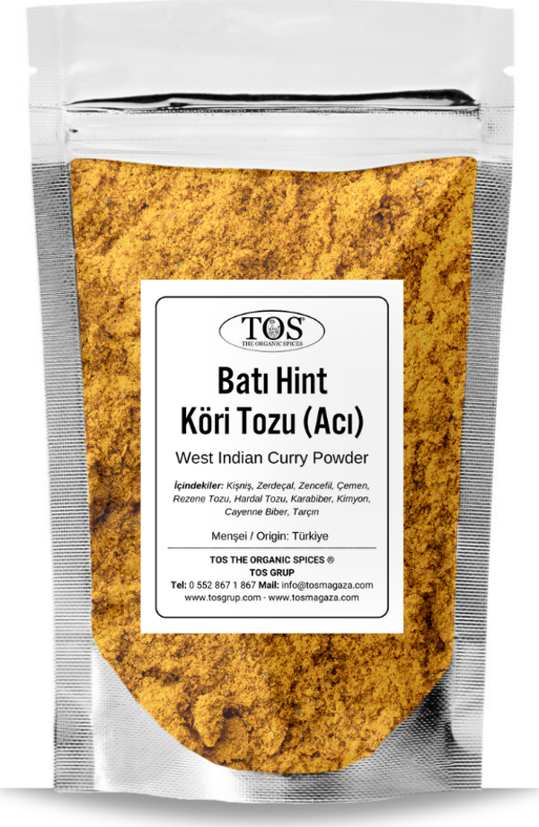 Batı Hint Köri Tozu 100 gr Acı - West Indian Curry Powder (Hot) - Premium Quality | Baharat Karışımı - Image 1