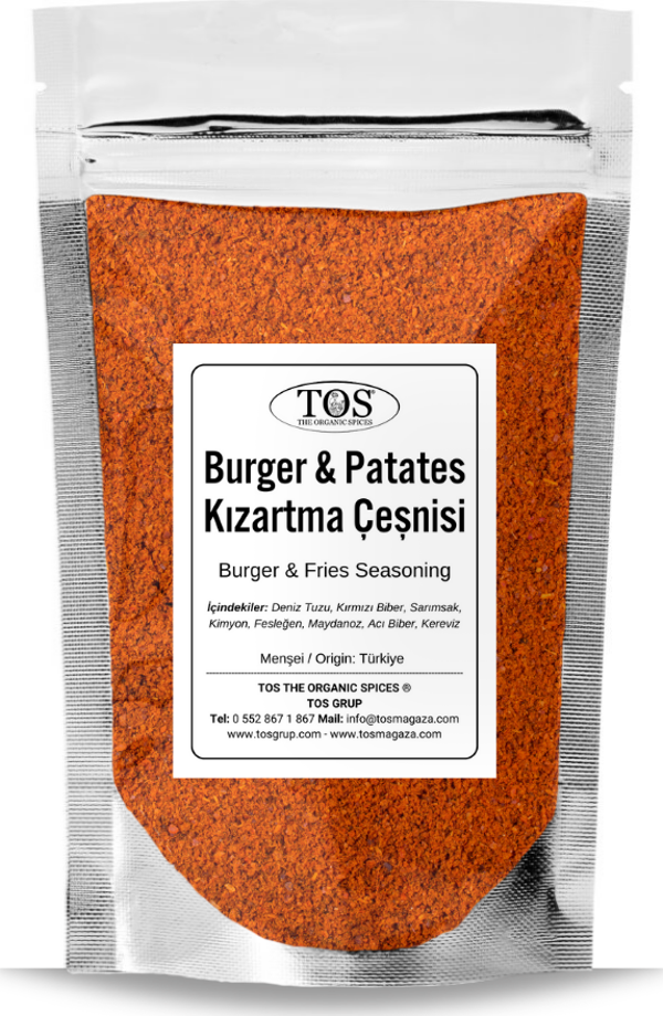 Burger & Patates Kızartma Çeşnisi 100 gr Burger & Fries Seasoning - Premium Quality - Image 1
