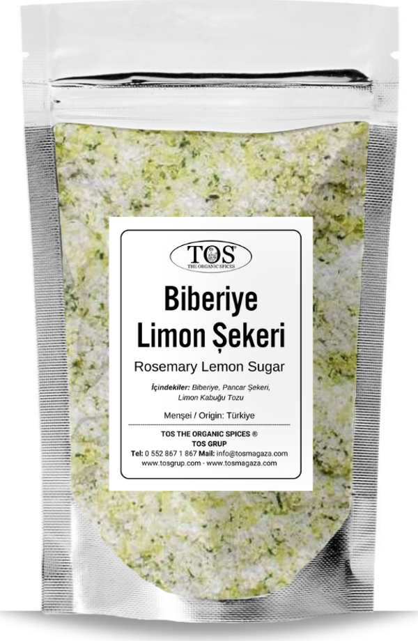 Biberiye Limon Şekeri 100 gr (1. Kalite) Rosemary Lemon Sugar - Image 1