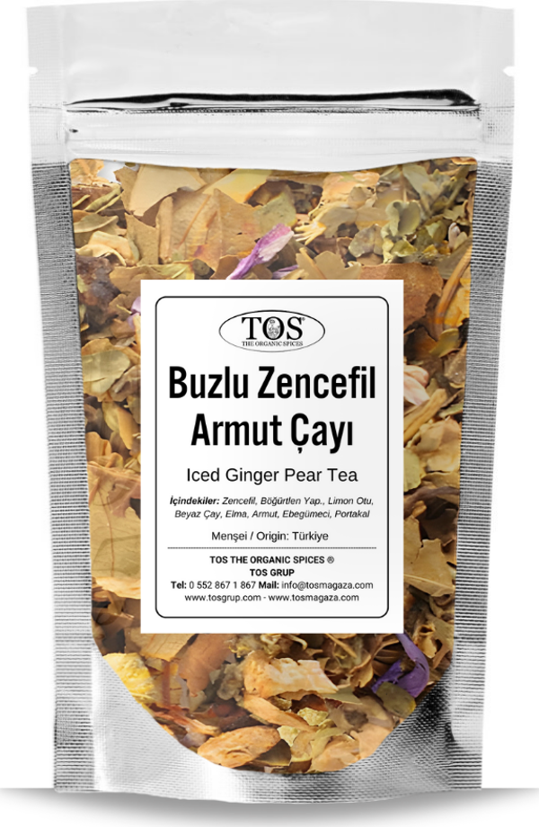 Buzlu Zencefil Armut Çayı 250 gr (1. Kalite) Iced Ginger Pear Tea - Image 1
