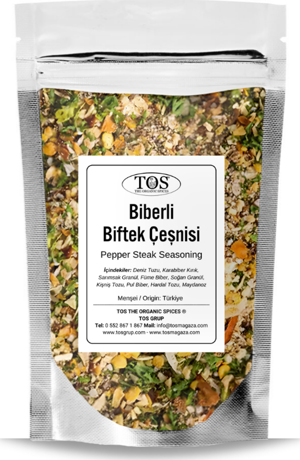 Biberli Biftek Çeşnisi 500 gr Pepper Steak Seasoning - Premium Quality | Baharat Karışımı - Image 1