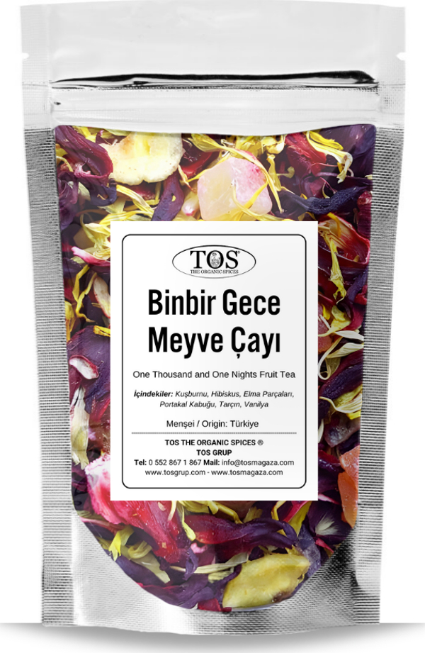 Binbir Gece Meyve Çayı 100 gr (1. Kalite) Thousand and One Nights Fruit Tea - Image 1