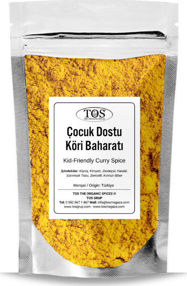 Çocuk Dostu Köri Baharatı 100 gr Kid-Friendly Curry Spice - Premium Quality | Baharat Karışımı - Image 1