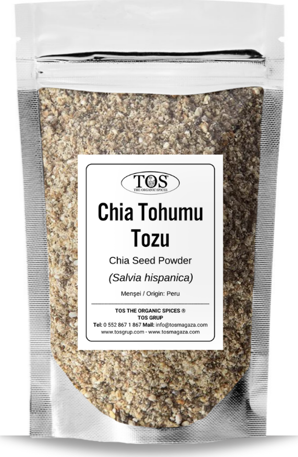 Chia Tohumu Tozu 100 gr (1. Kalite) Salvia hispanica / Ground Chia Seeds - Image 1