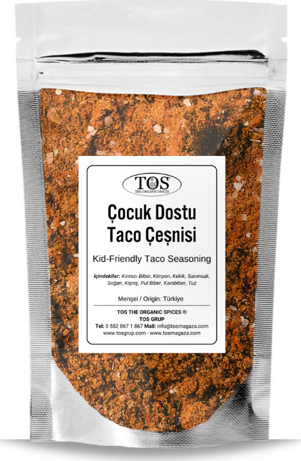 Çocuk Dostu Taco Çeşnisi 500 gr Kid-Friendly Taco Seasoning - Premium Quality | Baharat Karışımı - Image 1
