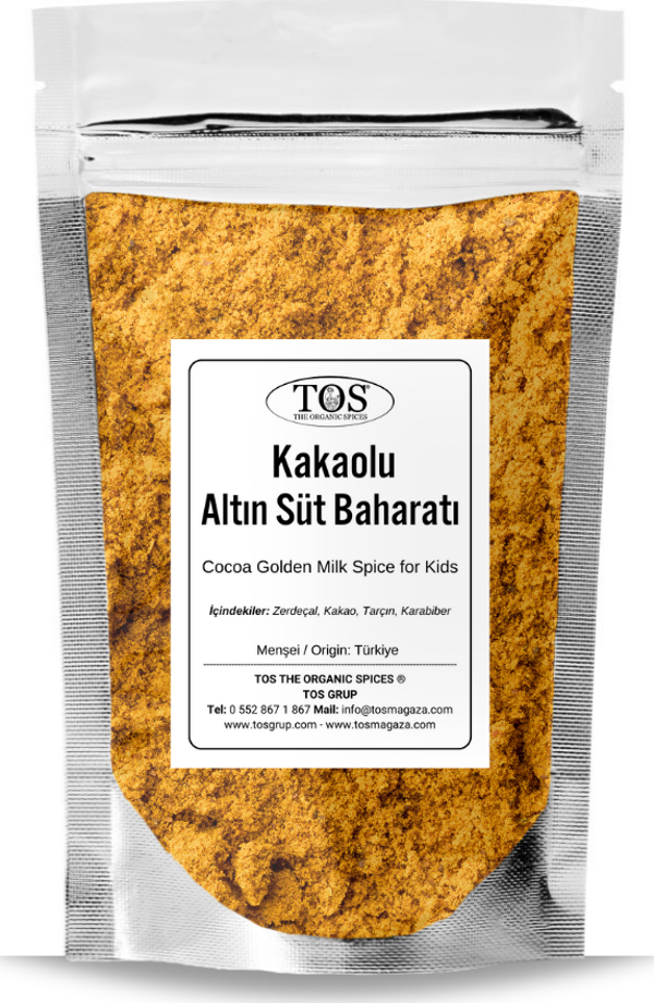 Çocuklar için Kakaolu Altın Süt Baharatı 500 gr Kid's Cocoa Golden Milk Spice - Premium Quality - Image 1