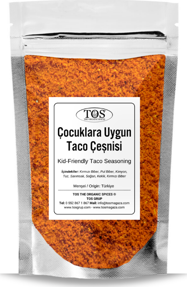 Çocuklara Uygun Taco Çeşnisi 500 gr Child-Friendly Taco Seasoning - Premium Quality - Image 1
