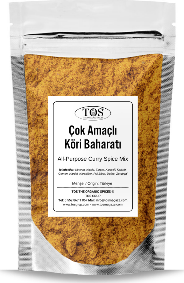 Çok Amaçlı Köri Baharat Karışımı 100 gr All-Purpose Curry Spice Blend - Premium Quality - Image 1