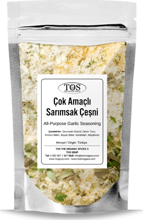 Çok Amaçlı Sarımsak Çeşni 500 gr All-Purpose Garlic Seasoning - Premium Quality | Baharat Karışımı - Image 1