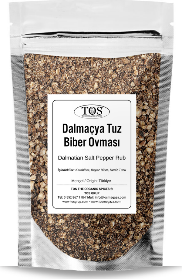 Dalmaçya Tuz ve Biber Kaburga Ovması 100 gr Dalmatian Salt and Pepper Rib Rub - Premium Quality - Image 1