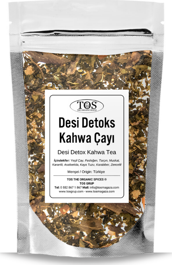 Desi Detoks Kahwa Çayı 100 gr (1. Kalite) Desi Detox Kahwa Tea - Image 1