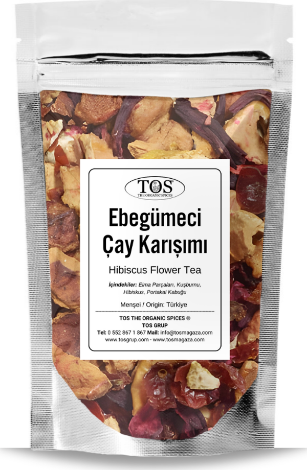 Ebegümeci Çiçeği Çayı 250 gr (1. Kalite) Hibiscus Flower Tea - Image 1