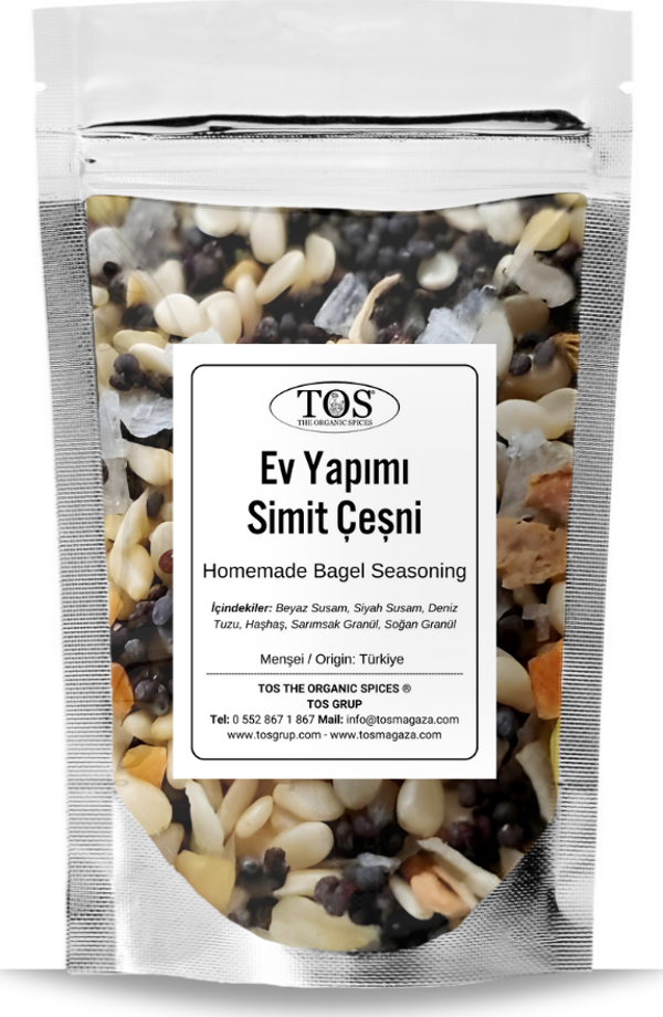 Ev Yapımı Simit Çeşni 250 gr Homemade Bagel Seasoning - Premium Quality | Baharat Karışımı - Image 1