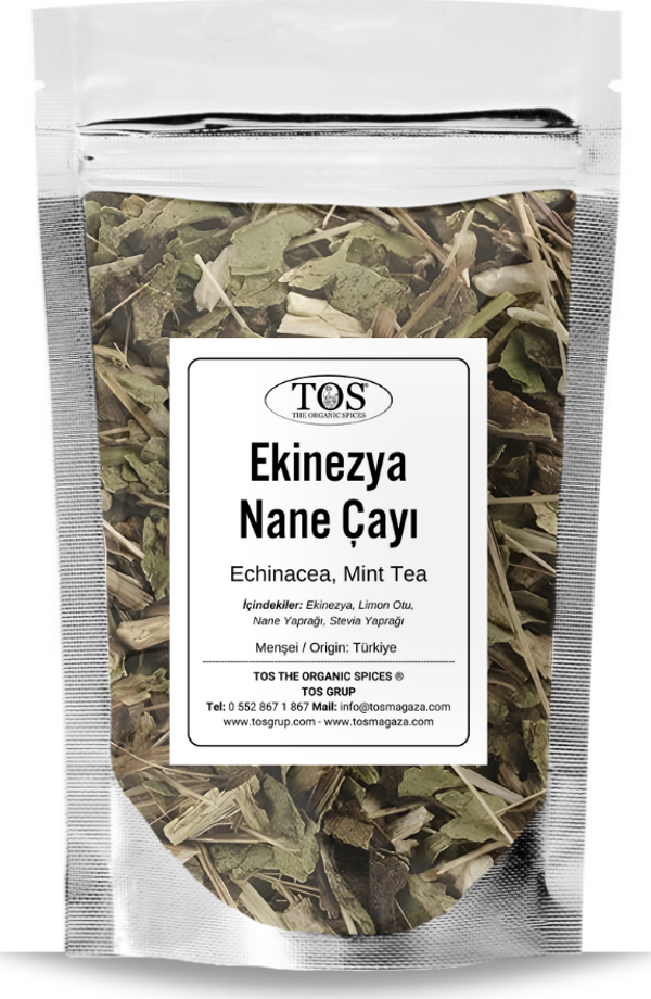 Ekinezya, Nane Çayı 40 gr (1. Kalite) Echinacea Mint Tea - Image 1