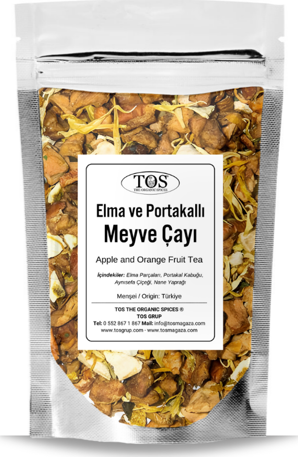 Elma ve Portakallı Meyve Çayı 40 gr (1. Kalite) Apple and Orange Fruit Tea - Image 1