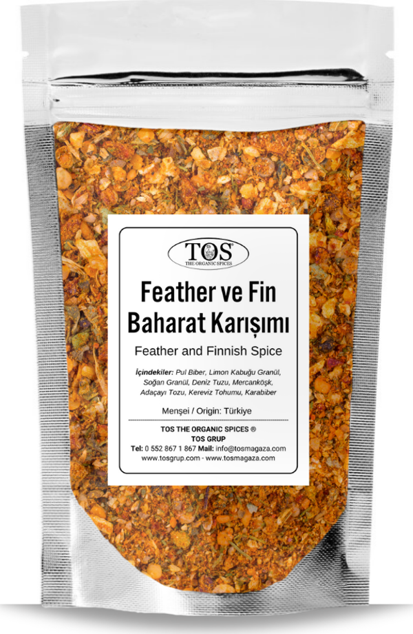 Feather ve Fin Baharatı 250 gr Feather and Fin Spice Blend - Premium Quality | Baharat Karışımı - Image 1