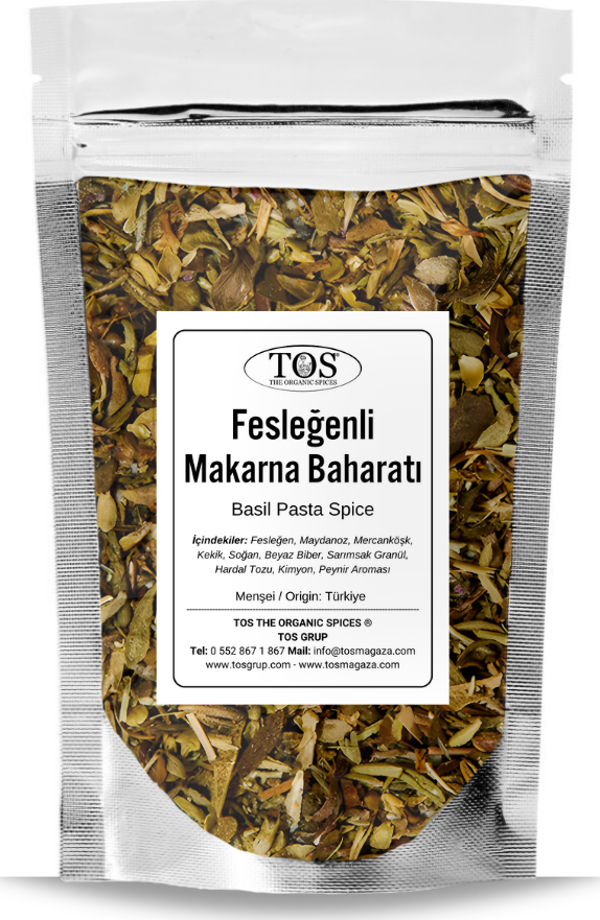 Fesleğenli Makarna Baharatı 250 gr Basil Pasta Spice Blend - Premium Quality | Baharat Karışımı - Image 1