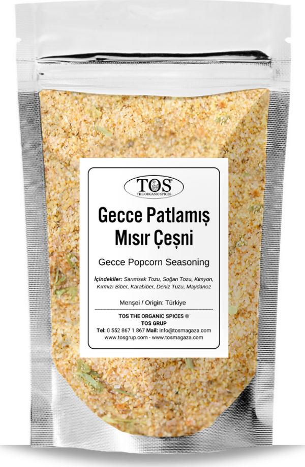 Gecce Patlamış Mısır Çeşni 250 gr Gecce Popcorn Seasoning - Premium Quality | Baharat Karışımı - Image 1