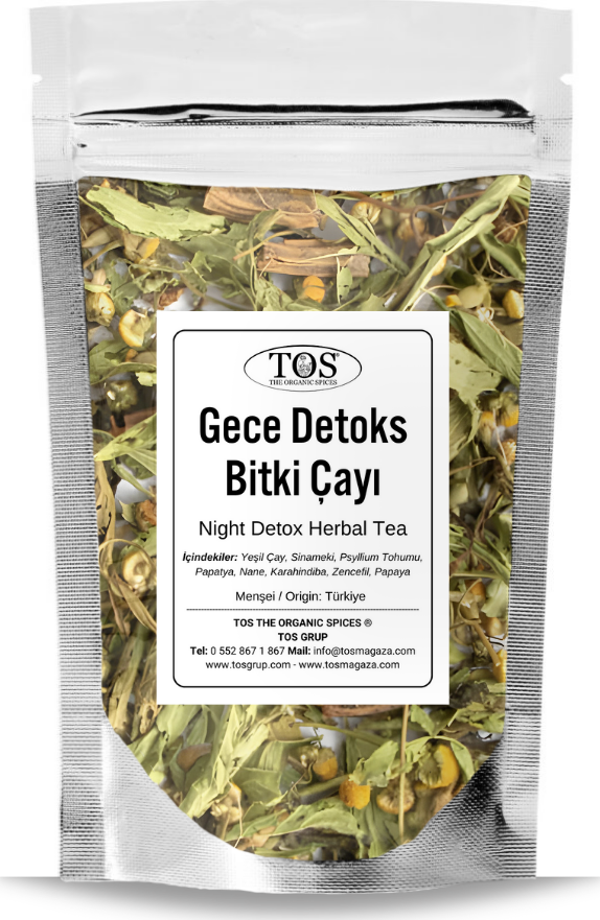 Gece Detoks Bitki Çayı 250 gr (1. Kalite) Night Detox Herbal Tea - Image 1