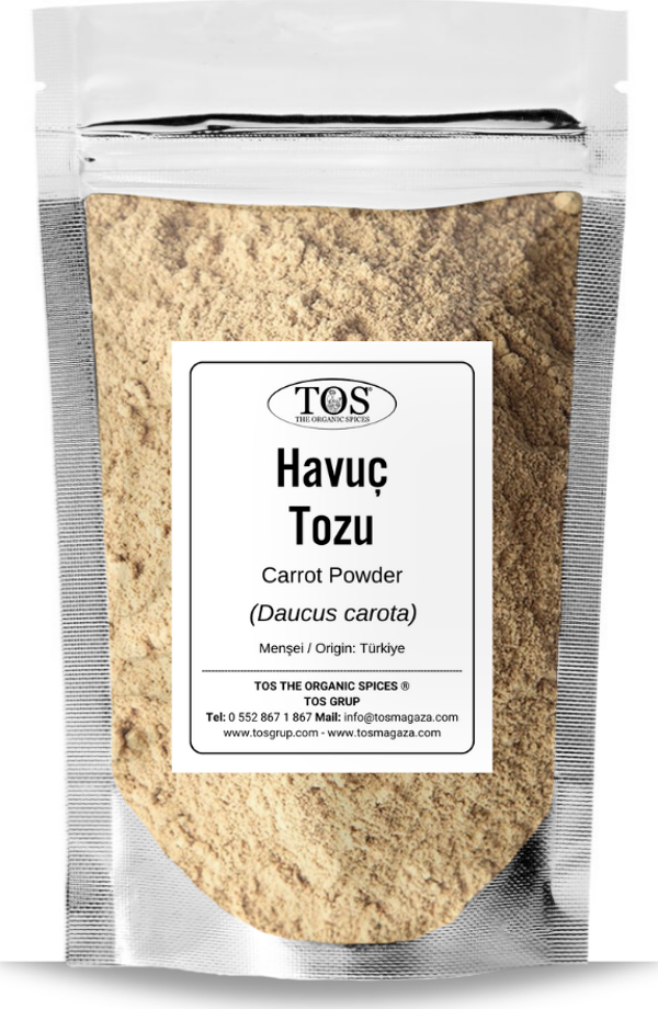 Havuç Tozu 100 gr (1. Kalite) Daucus carota / Carrot Powder - Image 1